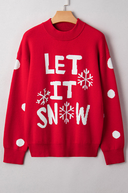 LET IT SNOW Christmas Holiday Sweater