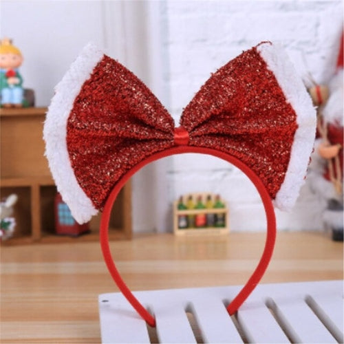 3Styles Christmas Bowknot Headband Fancy