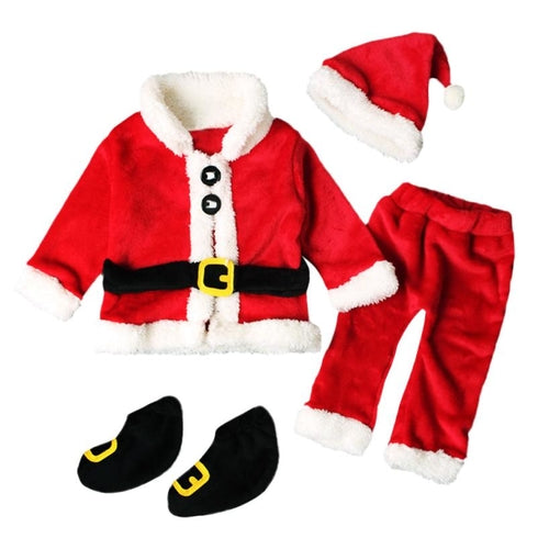 4PCS Christmas Santa Claus newborn boys girls New