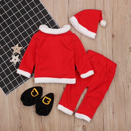4PCS Christmas Santa Claus newborn boys girls New