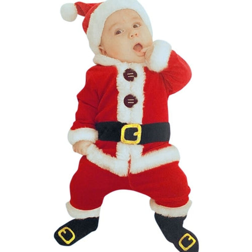 4PCS Christmas Santa Claus newborn boys girls New