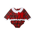 Christmas 0 24M Newborn Kids Baby Girl Plaid