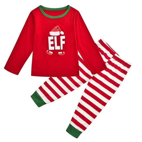 Christmas Children Kids Printed Letter Top+Pants