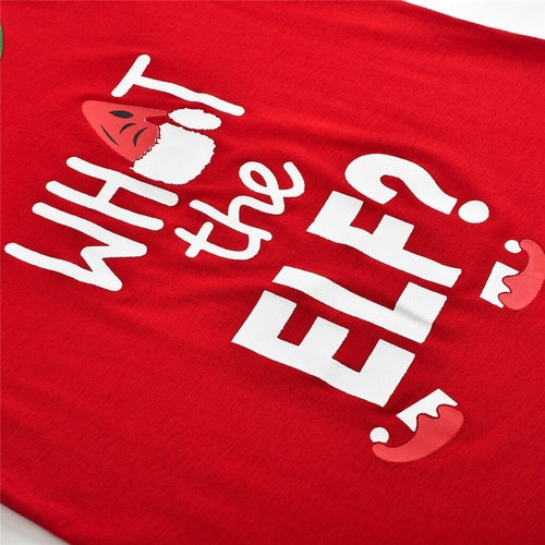 Christmas Children Kids Printed Letter Top+Pants