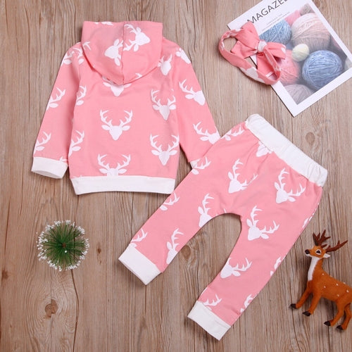 Christmas Toddler Baby Printed Hoodie Sweatshirts