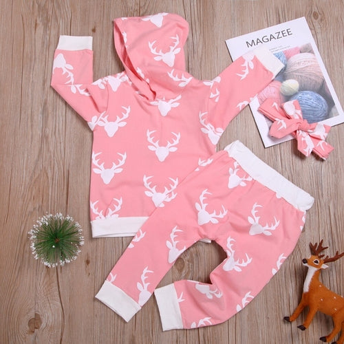 Christmas Toddler Baby Printed Hoodie Sweatshirts