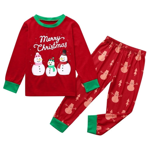 Cute Christmas Baby Mommy Cartoon Snowman