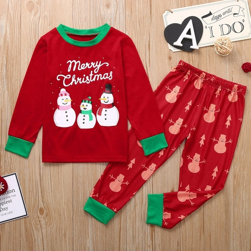 Cute Christmas Baby Mommy Cartoon Snowman