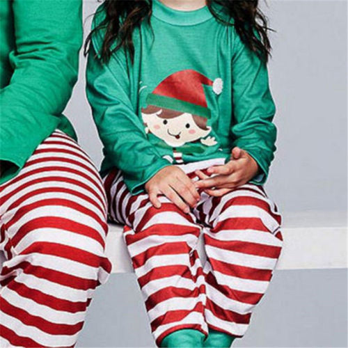 Family Matching Kids Dad Christmas Pajamas Sets