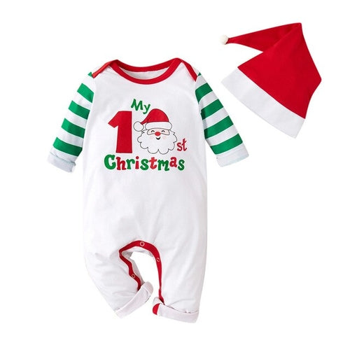 Infant Baby Boys Girls Christmas Cartoon Santa