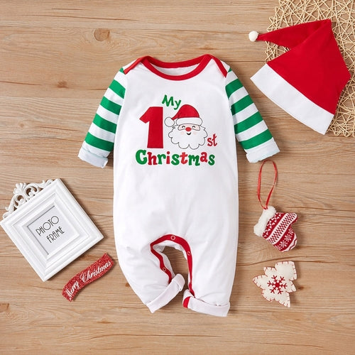 Infant Baby Boys Girls Christmas Cartoon Santa