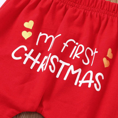 Newborn Infant Baby Girl Boy Christmas Xmas Letter