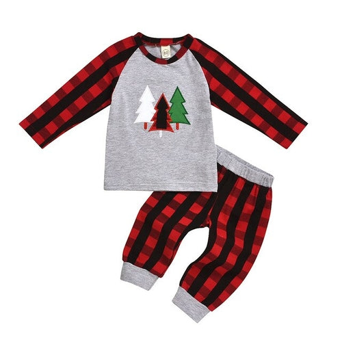 Toddler Baby Boys Girls Christmas Tree Print T