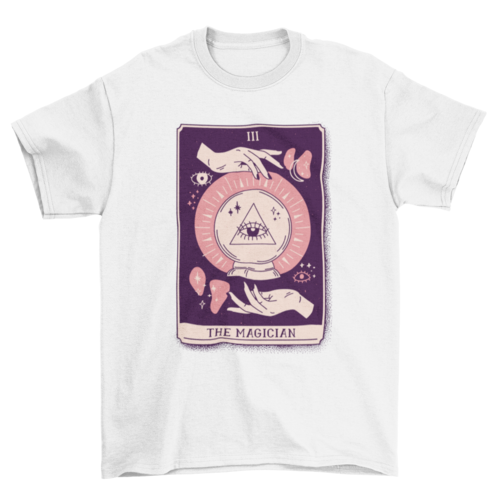 Magician mystical tarot card t-shirt design