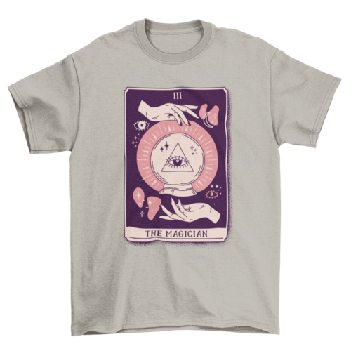 Magician mystical tarot card t-shirt design