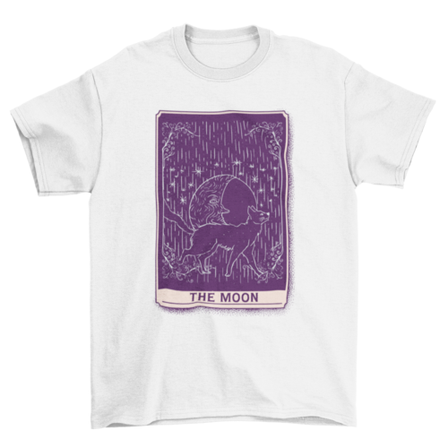Tarot card cat and moon t-shirt