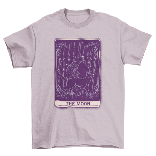 Tarot card cat and moon t-shirt