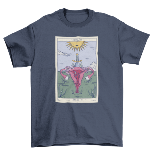 Uterus tarot card t-shirt