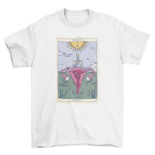Uterus tarot card t-shirt