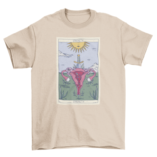 Uterus tarot card t-shirt
