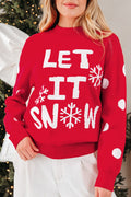 LET IT SNOW Christmas Holiday Sweater